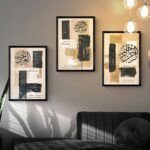 Set of 3 Six Names of Allah Calligraphy Wall Frames