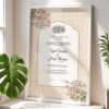 Nikkah Gift for Muslim Couple Personalized Wedding Certificate Frame - White - The Framers