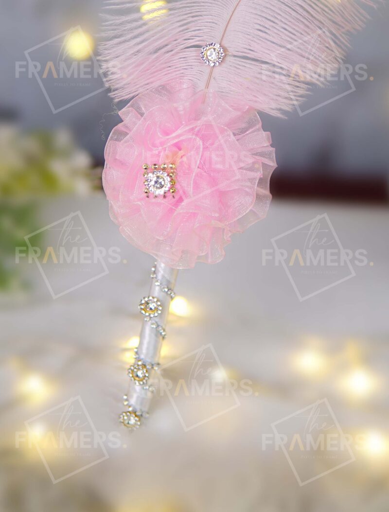 Luxury Nikkah Wedding Pen - With Pink Fur