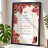 Personalised Nikkah Frame Contract for Bride and Groom - Black - The Framers