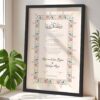 Trendy Nikah Nama Frame Personalized Gifts for Weddings - Black - The Framers