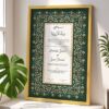 multi colors gold wooden nikkah frame