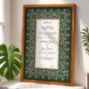 multi color brown wooden nikkah frame