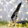 Vintage Quill Nikkah Pen with Feather - Black Gold