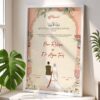 Traditional Couple Wedding Nikah Frame White
