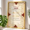 Wedding Frame Gifts Custom Nikkah Certificate