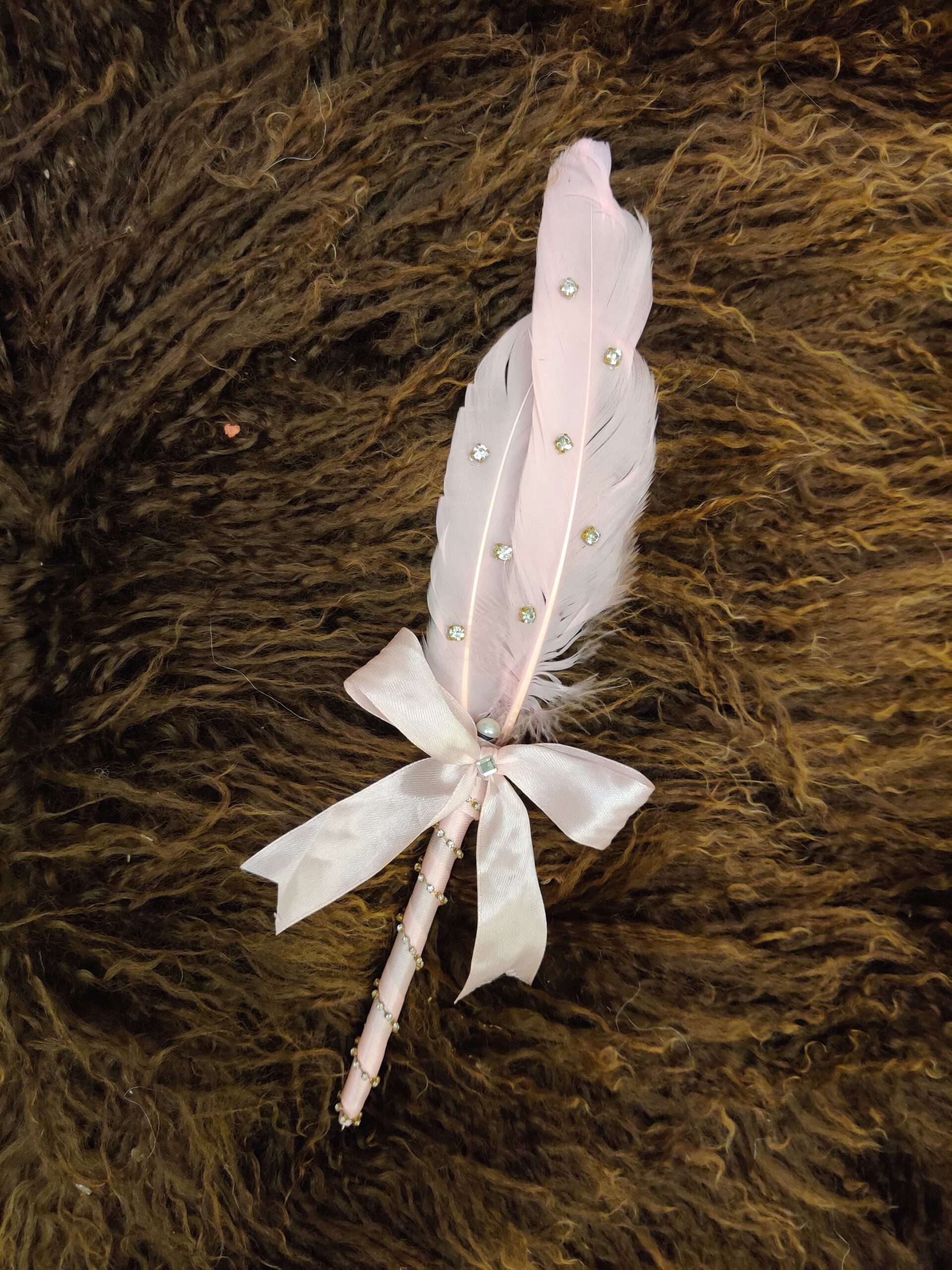 Handmade Pink Nikkah Pen with Bow