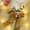 nikkah pen with ribbon tie and feather (qabool hai pen) customizable