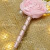 Pink Luxury Nikkah Pen with Flower and Feather