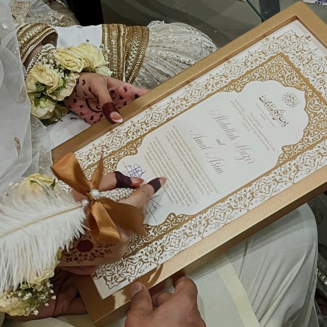 Nikkah signing, pakistani wedding, Nikkah certificate