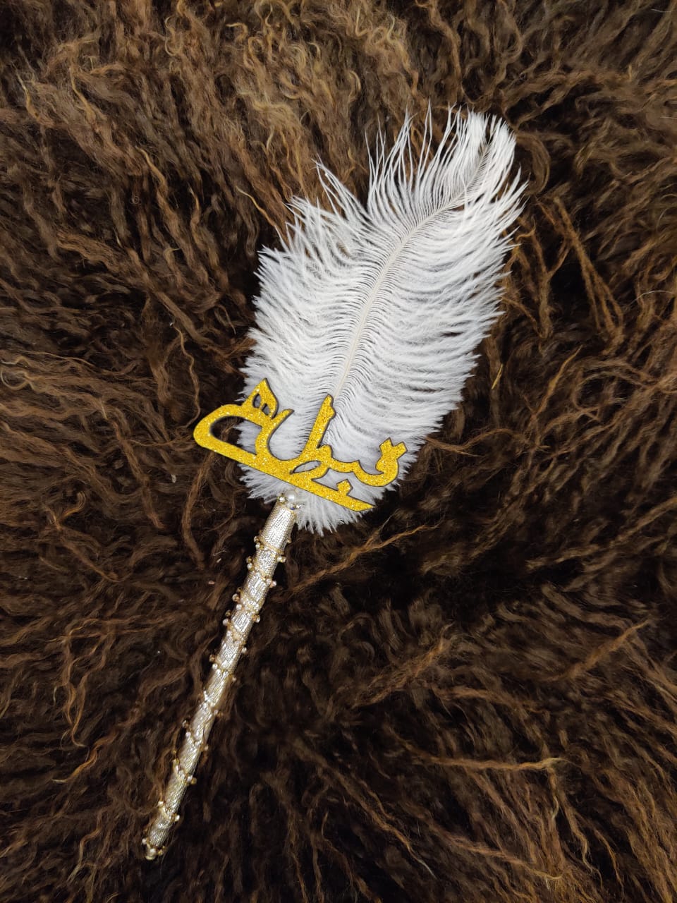 Qabool Hai Nikkah Pen Silver Glitter Lace