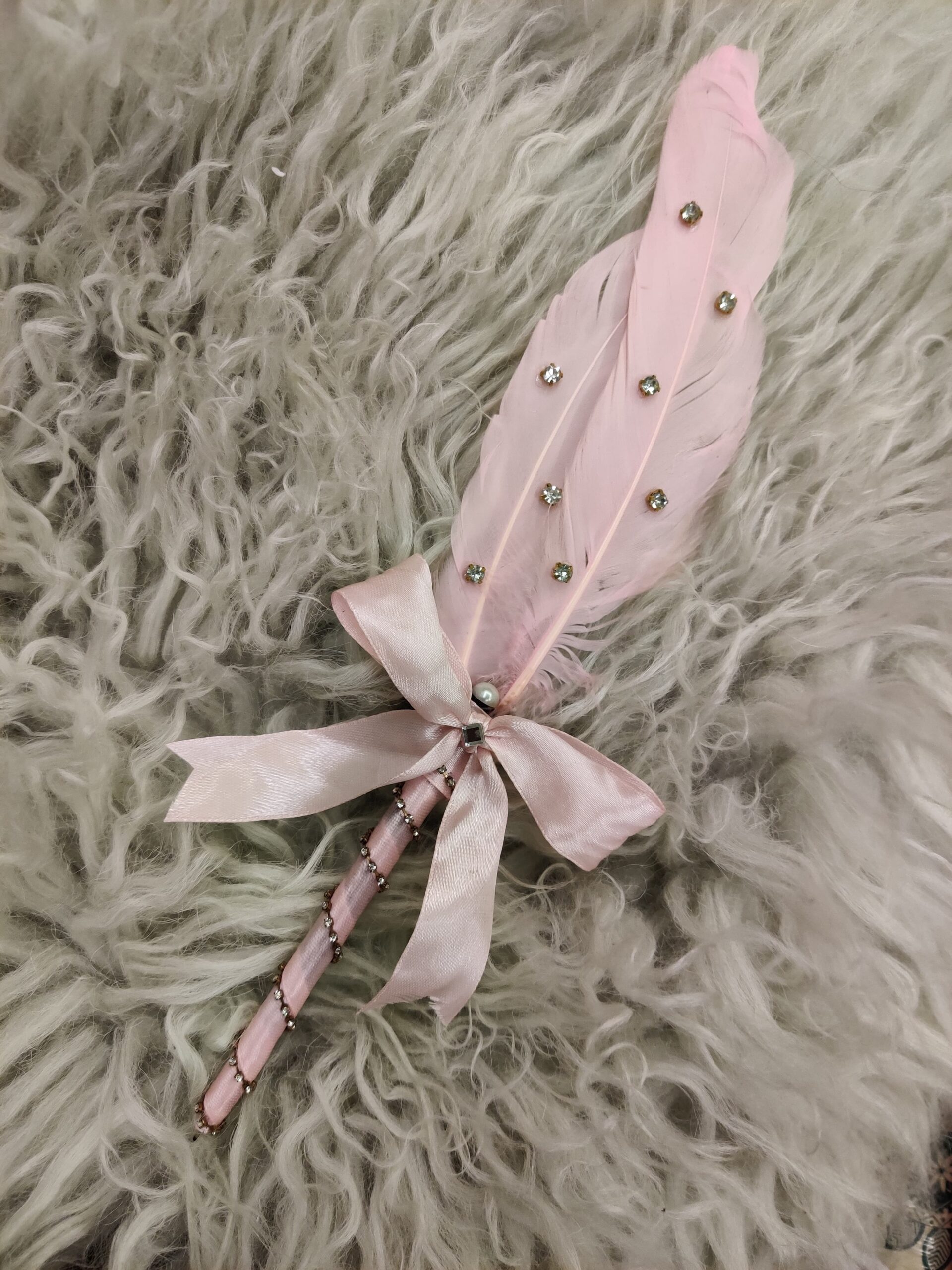 Handmade Pink Nikkah Pen with Bow