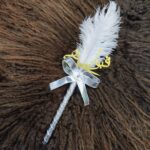 Silver Bow Nikah Feather Pen