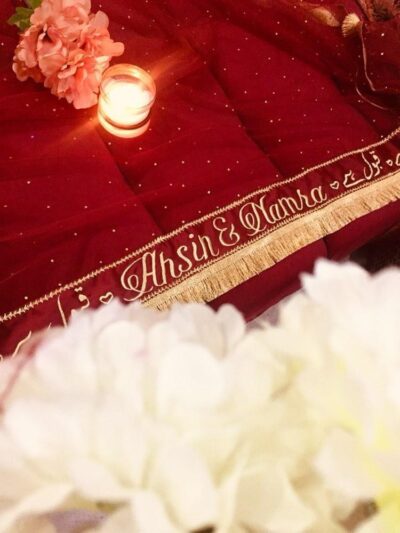 Nikkah bridal veil dupatta