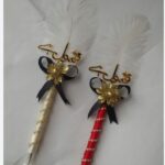 Glitter Flower with Bow Wedding Pen