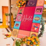 Funky Retro Pop-Art Haldi Welcome Board