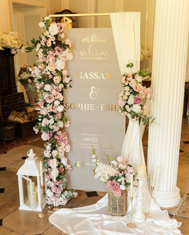 Shop Elegant Nikkah Welcome Board with 3D Calligraphy