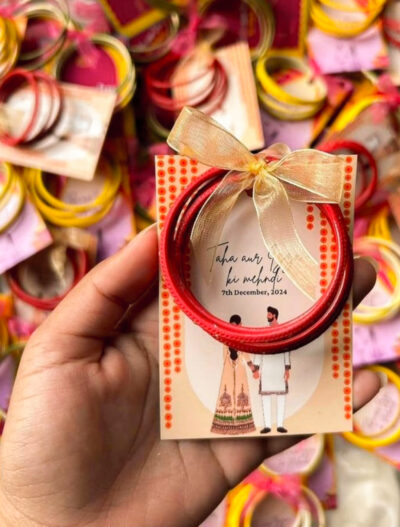 Mehndi Bangle Favor Cards