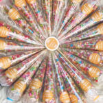 Personalized Candy Cone Favors (Rainbow Sprinkles)