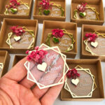 Luxury Acrylic Favor Box with Dried Flowers