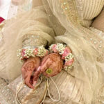 Blush Pink Rose & Baby's Breath Artificial Gajra