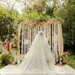 Ethereal Ivory Nikkah Veil with Long Train