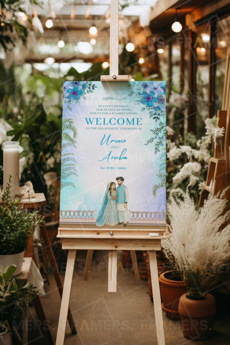 Custom Illustration Welcome Board (Personalized) | The Framers
